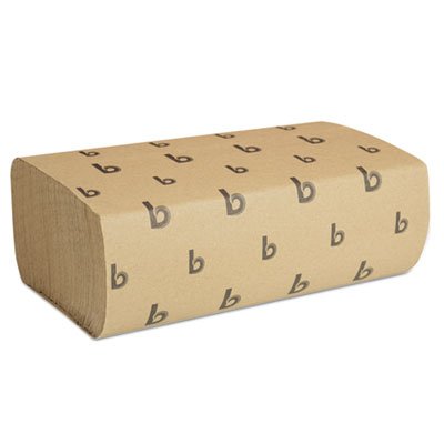 BWK 6202 Multifold Paper Towels, Natural, 9 x 9 9/20, 250/Pack, 16 Packs/Carton BWK6202