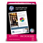 HP Multipurpose Paper, 96 Bright, 20 lb, Letter, White, 2500 Sheets/Carton HEW115100