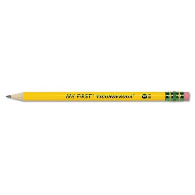 Ticonderoga My First Woodcase Pencil, HB #2, Yellow, 1 Dozen DIX33312