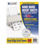 C-Line Name Badge Inserts, 4 x 3, White, 60/Pack CLI92443
