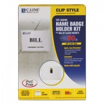 C-Line Name Badge Kits, Top Load, 3 1/2 x 2 1/4, Clear, 50/Box CLI95523