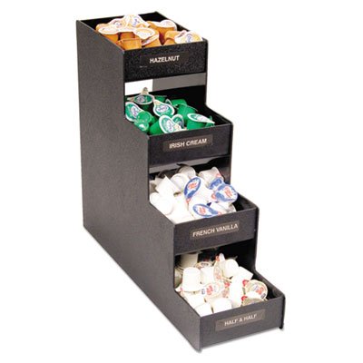 Vertiflex Commercial Grade VFC-1916RC Narrow Condiment Organizer, 6w x 19d x 15 7/8h, Black VRTVFC1916RC