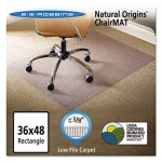 ES Robbins Natural Origins Chair Mat For Carpet, 36 x 48, Clear ESR141028