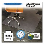 ES Robbins Natural Origins Chair Mat With Lip For Hard Floors, 45 x 53, Clear ESR143012