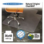 ES Robbins Natural Origins Chair Mat With Lip For Hard Floors, 36 x 48, Clear ESR143002