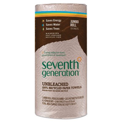 13720 Natural Unbleached 100% Recycled Paper Towel Rolls, 11 x 9, 120 Sheets/Roll SEV13720RL