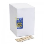 Chenille Kraft Natural Wood Craft Sticks, 4 1/2 x 3/8, Wood, Natural, 1000/Box CKC377401