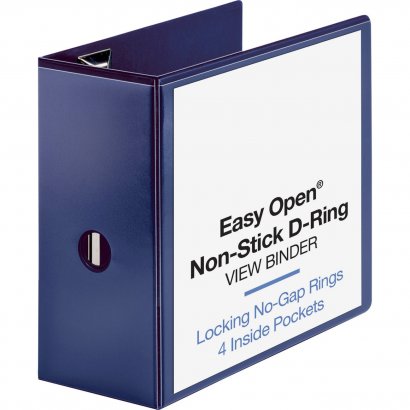 Business Source Navy D-ring Binder 26978