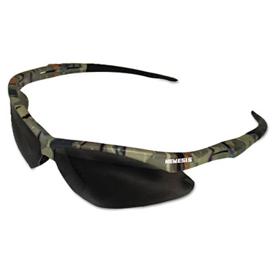 KleenGuard Nemesis Safety Glasses, Camo Frame, Smoke Anti-Fog Lens KCC22609