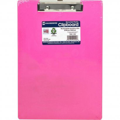 Saunders Neon Plastic Clipboard 21594