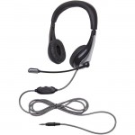 Califone NeoTech Plus Headset, Mic, 3.5mm stereo plug with CaliTuff Braided Cord 1025MT