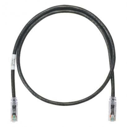 Netkey Copper Patch Cord, Category 6, 10 ft., Black UTP Cable NK6PC10BLY