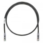Netkey Copper Patch Cord, Category 6, 10 ft., Black UTP Cable NK6PC10BLY