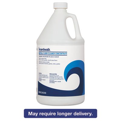 Neutral Floor Cleaner Concentrate, Lemon Scent, 1 gal Bottle, 4/Carton BWK3404N