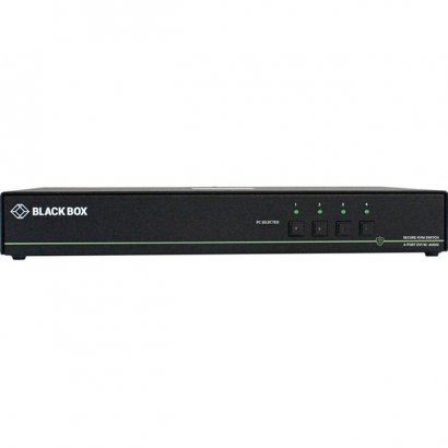 Black Box NIAP 3.0 Secure 4-Port Single-Head DVI-I KVM Switch SS4P-SH-DVI-U