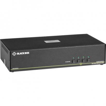 Black Box NIAP 3.0 Secure 4-Port Dual-Head DVI-I KVM Switch SS4P-DH-DVI-U