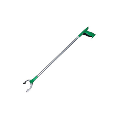 Unger Nifty Nabber Trigger-Grip Extension Arm, 36.54", Silver/Green UNGNT090