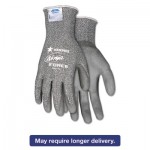 Ninja Force Polyurethane Coated Gloves, Large, Gray, Pair CRWN9677L