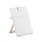 Non-Magnetic Desktop Copyholder, Plastic, 125 Sheet Capacity, Platinum FEL21103