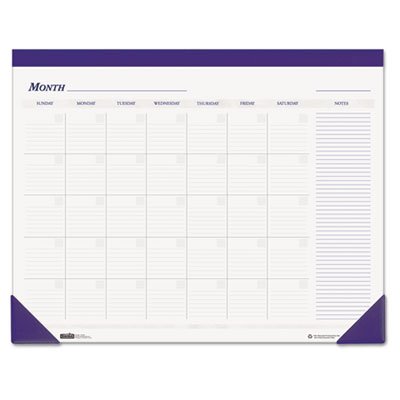 House of Doolittle Nondated Desk Pad Calendar, 22 x 17, Blue HOD464