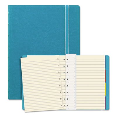 Notebook, College Rule, Aqua Cover, 8 1/4 x 5 13/16, 112 Sheets/Pad REDB115012U