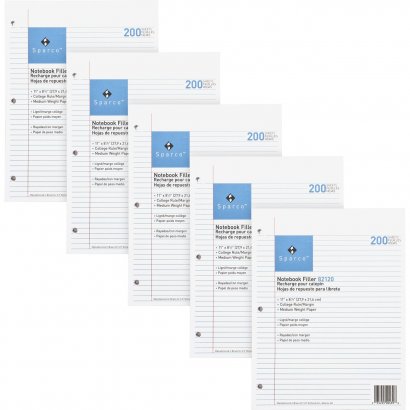 Sparco Notebook Filler Paper - Letter 82110BD