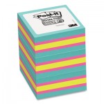 Post-it Notes Super Sticky 2027SSAFG-3PK Notes Cube, 3 x 3, Bright Blue, Bright Green, Bright Pink, 360 Sheets