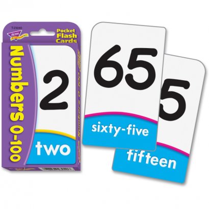 Numbers 0-100 Pocket Flash Cards 23040