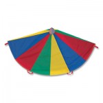 Champion Sports Nylon Multicolor Parachute, 12-ft. diameter, 12 Handles CSINP12