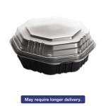 SCC 809011-PP94 OctaView HF Containers, Black/Clear, 31oz, 9.55w x 9.13d x 3.01h, 100/Carton SCC809011PP94