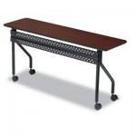 Iceberg OfficeWorks Mobile Training Table, 60w x 18d x 29h, Mahogany/Black ICE68058