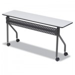 Iceberg OfficeWorks Mobile Training Table, Rectangular, 72w x 18d x 29h, Gray/Charcoal ICE68067