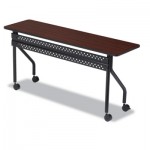 Iceberg OfficeWorks Mobile Training Table, Rectangular, 72w x 18d x 29h, Mahogany/Black ICE68068