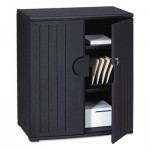Iceberg OfficeWorks Resin Storage Cabinet, 36w x 22d x 46h, Black ICE92561