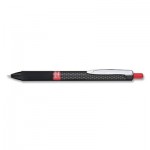 Pentel Oh! Gel Retractable Gel Pen, Medium 0.7mm, Red Ink, Black Barrel, Dozen PENK497B