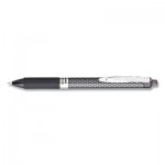 Pentel Oh! Gel Retractable Gel Pen, Medium 0.7mm, Black Ink/Barrel, Dozen PENK497A