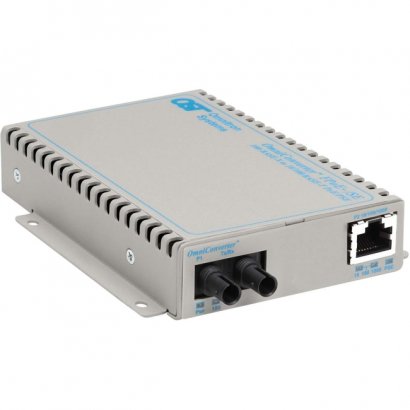 Omnitron Systems OmniConverter FPoE+/SE PoE+ ST Multimode 5km US AC Powered 9380-0-11
