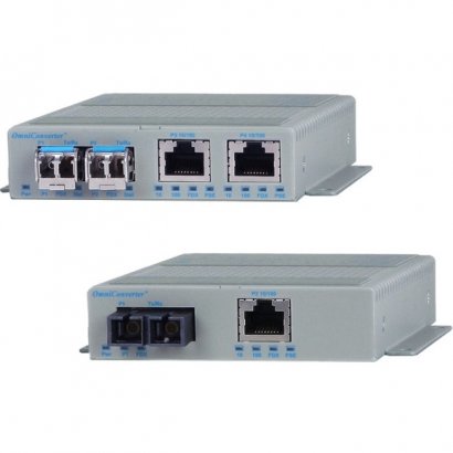 Omnitron Systems OmniConverter FPoE/SL Transceiver/Media Converter 9359-0-19Z