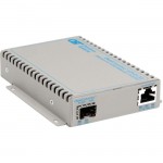 Omnitron Systems OmniConverter GPoE+/SE PoE+ SFP US AC Powered 9499-0-11