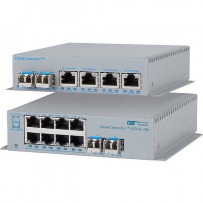 Omnitron Systems OmniConverter GPoE+/Sx Ethernet Switch 9459-0-149