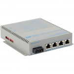Omnitron Systems OmniConverter GPoE+/Sx Ethernet Switch 9442-6-14-1