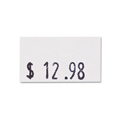 Garvey One-Line Pricemarker Labels, 7/16 x 13/16, White, 1200/Roll, 3 Rolls/Box COS090944