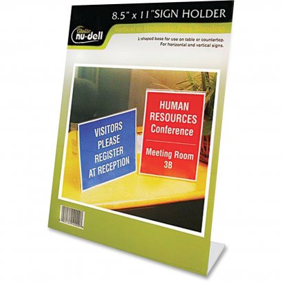 Nu-Dell One-piece Vertical Sign Holder 35485Z