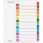 Cardinal OneStep Printable Table of Contents Dividers 60318CB