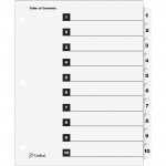 Cardinal OneStep Printable Table of Contents Dividers 61013CB
