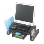 Safco Onyx Mesh Monitor Stand, 19.25" x 11.25" x 6.25", Black SAF2159BL