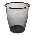 Safco Onyx Round Mesh Wastebasket, Steel Mesh, 5gal, Black SAF9717BL