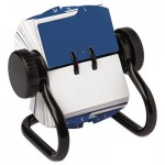 Rolodex Open Rotary Card File Holds 250 1 3/4 x 3 1/4 Cards, Black ROL66700