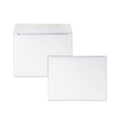 Quality Park QUA37693 Open-Side Booklet Envelope, #10 1/2, Hub Flap, Gummed Closure, 9 x 12, White, 100/Box