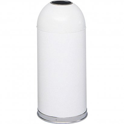 Safco Open Top Dome Waste Receptacle 9639WH